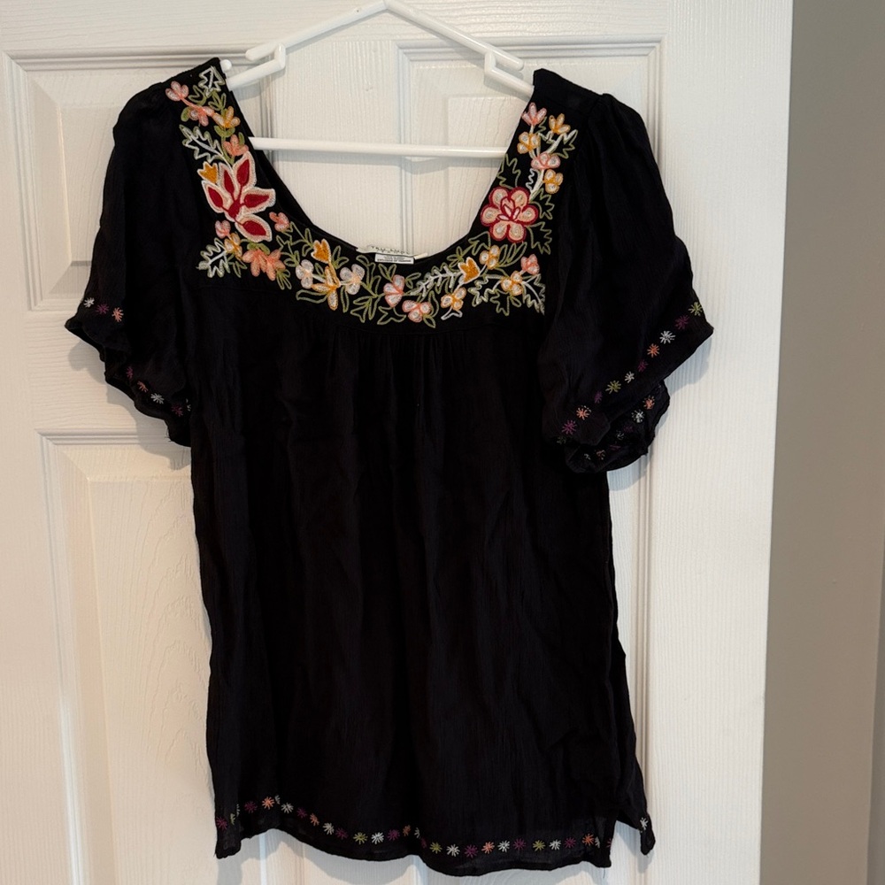 Tru Luxe Jeans Boho Blouse